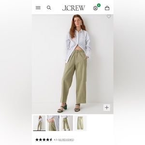 J.Crew Astrid Wide Leg Pants in Navy, size XS